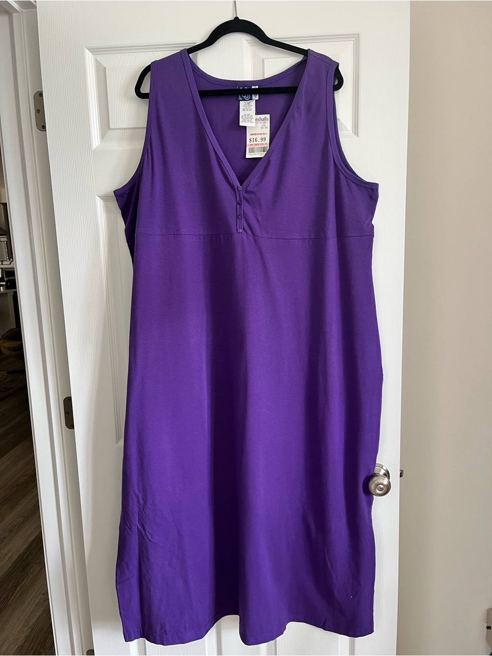 Marshalls Purple V-Neck Sleeveless Maxi Dress